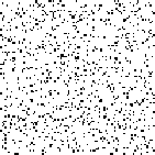 A mostly white square with small black specks